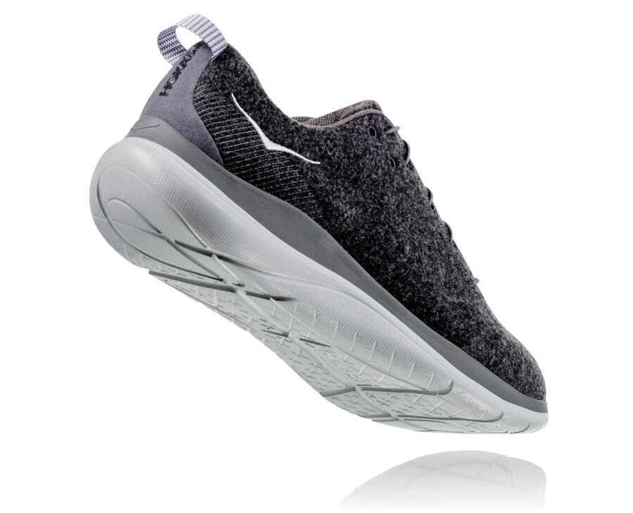 Tenis Hoka One One Mujer Grises Oscuro - Hupana Flow Wool - AGEL30684